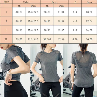 Aiithuug Short Sleeve Workout Tops for Women Stretchy Slim Fit Running Sports Shirts Dry Fit Mesh Yoga Gym Top Fit T-Shirt Mois